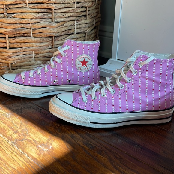 Converse Chuck Taylor 70 High All Star Peony Pink Egret Women’s size 9 - Picture 3 of 9